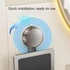 Punch-Free Suction Cup Hair Dryer Holder Aluminum Hair Dryer Rack  Bathroom