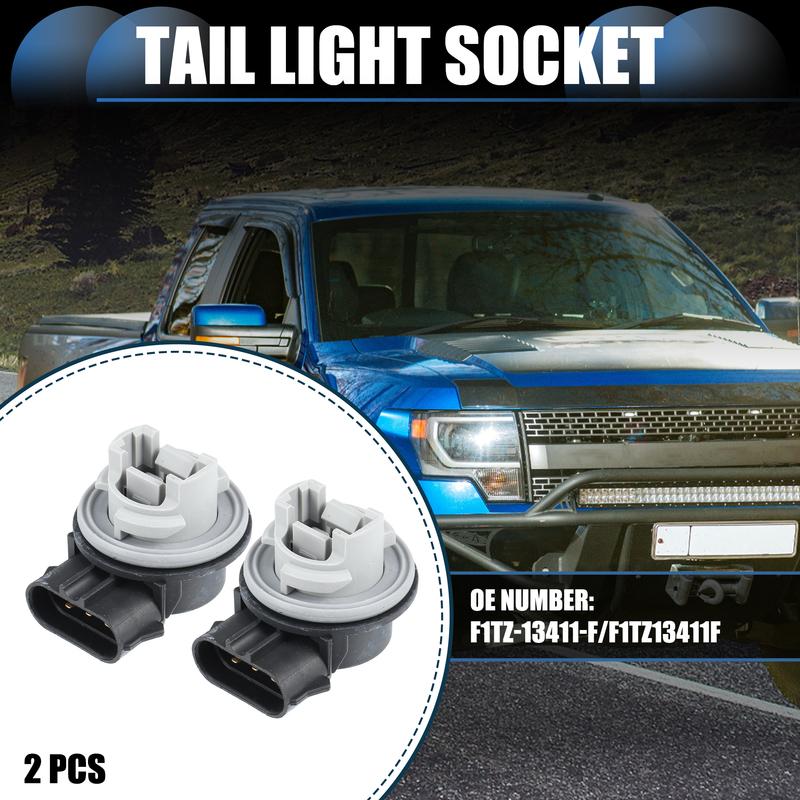 X Autohaux Tail Light Socket, Parking Lamp Connector Assembly No.F1TZ-13411-F/F1TZ13411F for Ford for Mustang Focus F-150