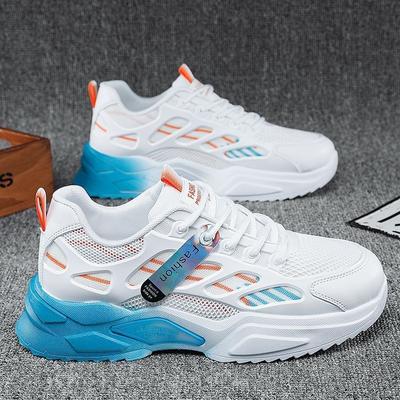 Daddy Schuhe Herrenschuhe Sommer Atmungsaktive Mesh-Schuhe Herren Sneakers Match Kleine Weiße Schuhe Laufschuhe Mit Dicker Sohle