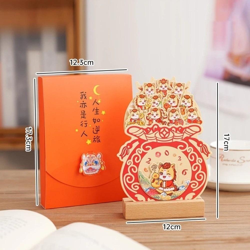 DIY Desk Calendar Wooden Base Monthly Planner New 2026 Desktop Calendar  New Year