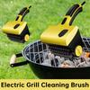 2025 Uppgradering Elektrisk Rullgrillborste 350 RPM Rostfritt Stål Borstlös Rengöringsborste Utbytbar Borsthuvud BBQ Rengöringsverktyg