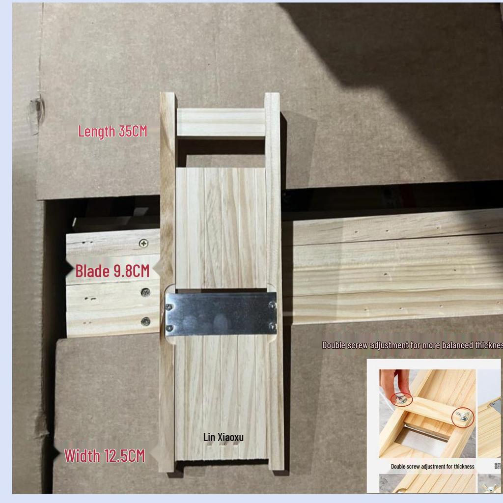 Verstellbare Massivholzreibe & Hobel für Kartoffeln und Radieschen