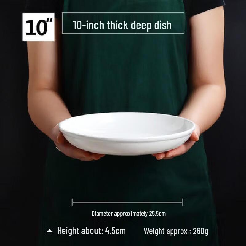 A5 Melamine 10-inch Deep Cafeteria Plate