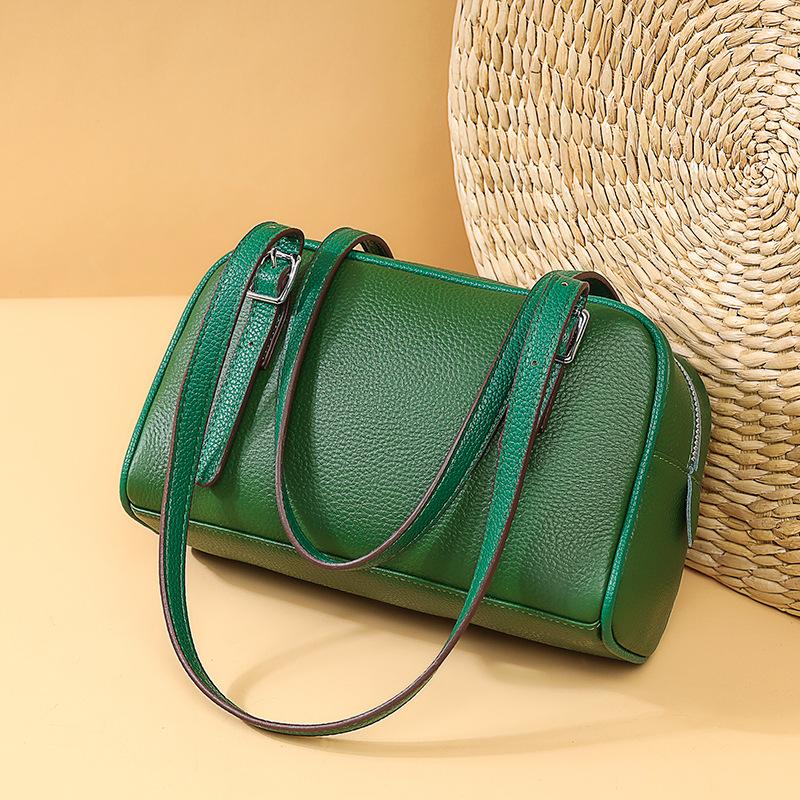 První vrstva hovězí kůže Taška přes rameno do podpaží Trendy Módní Taška přes rameno Ruční taška Dámská taška Pravá kůže