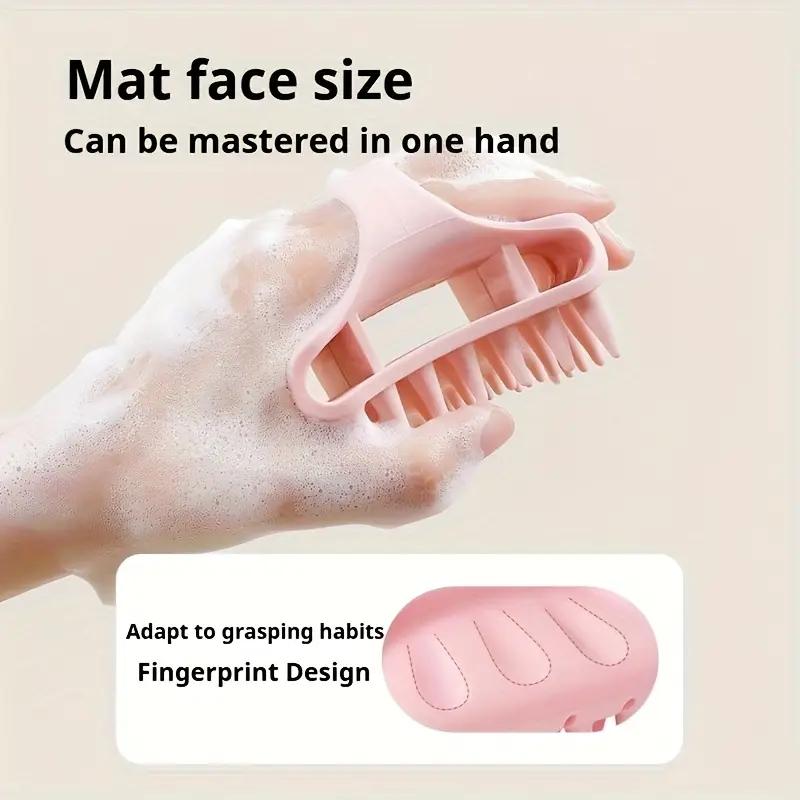 New Shampoo Artifact Silicone Shampoo Comb Scalp Massage Head Special Shampoo Cleaning Bathroom Shampoo Comb