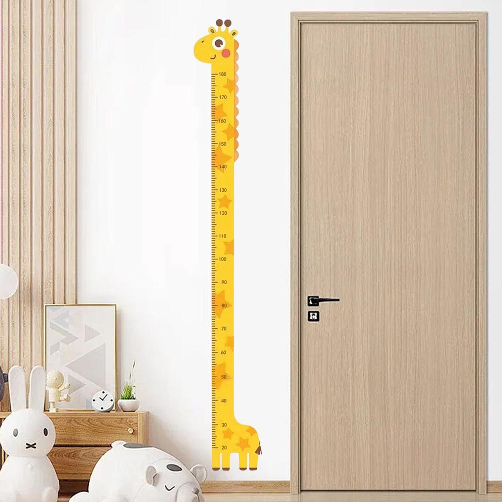 Height Chart for Kids Toddler Animal Height Ruler Wall Growth Chart Measuring Board Nursery Decor for Tracking Recording Baby