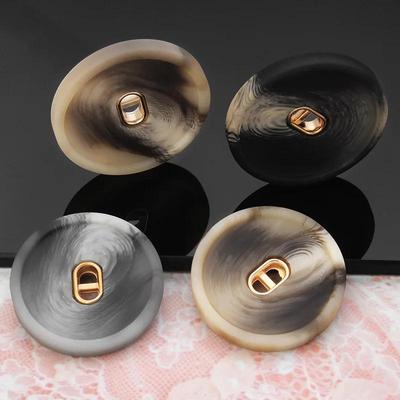 10Pcs 18-28mm High-end Large Resin Texture Button Ladies Clothing Coat Cashmere Windbreaker Decorative Button Accessories
