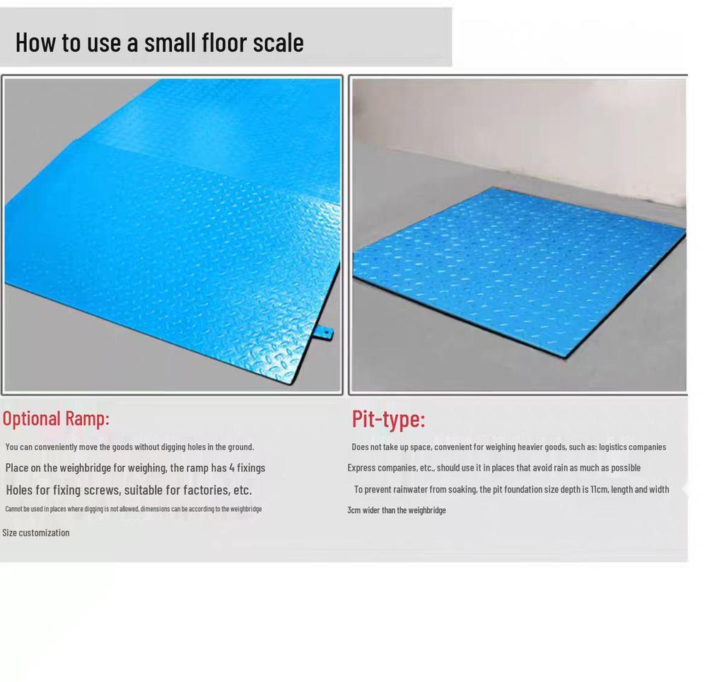 FAYA High Precision Electronic Floor Scale: 1-3 Ton Capacity for Weighing Pigs, 500kg Platform. Ideal for Animal Husbandry and Industrial Use.