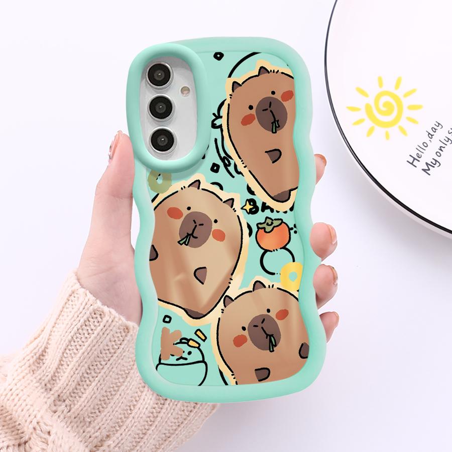 Cute Capybara Phone Case for Samsung Galaxy A11 A12 A13 14 A22 A24 A25 A32 A33 A34 A35 A52 A53 A54 A73 TPU Galaxy A12 4G 5G