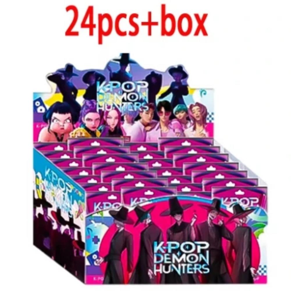 24pcs Kpop Devil Hunter Action Figures Set Derpy Tiger Rumi Mira Zoey Sussy Collectible Dolls Fan Gifts