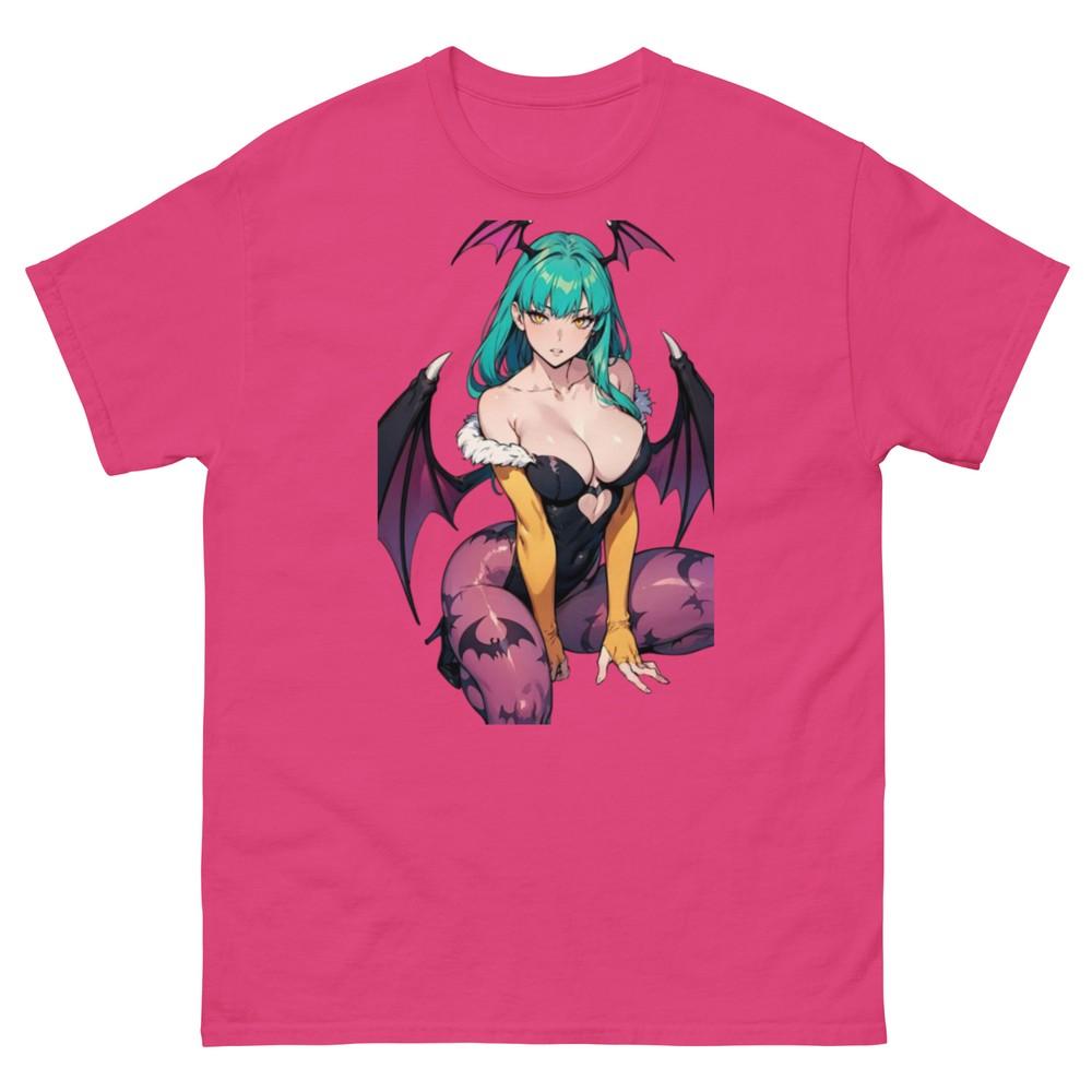 

Morrigan Aensland Dark Stalkers Tee, Fan Service Shirt, SNK, Morrigan T-Shirt XL