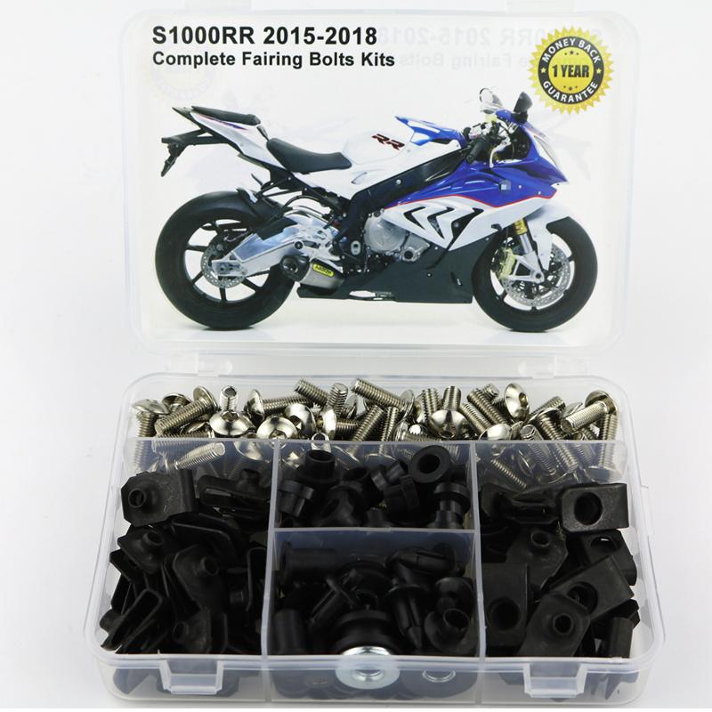 Adatto per BMW S1000RR 2015 2016 2017 2018 Kit Completo Viti Carene Complete Dado a Molla Kit Clip Carene Acciaio