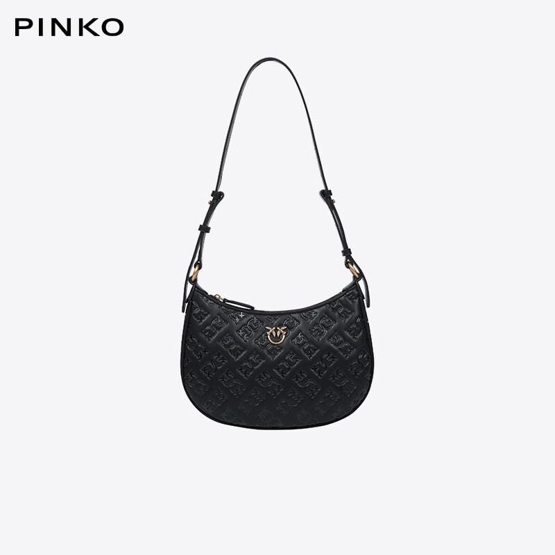 Женская сумка через плечо PINKO в форме полумесяца со стрижами Regular