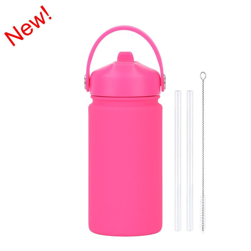 350Ml Stainless Steel Sports Water Cup Wide Mouth Portable Bottle 316L Suction Nozzle Thermos Cup