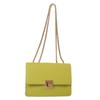 2025 New Fashionable Solid Color Chain Bag Texture Casual Armpit Bag Autumn and Winter Retro Foreign Style Lock Small Square Bag