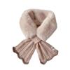 Korean Style Furry Neck Gaiter Women Autumn Winter Thickened Fish Tail Cross Fur Collar Faux Rex Rabbit Fur Warm Knitted Plush Neck Cover