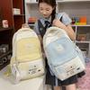 Schoolbag New Japanese Ins High Value Fresh Sweet Cute Cat Polka Dot Backpack Junior High School Students Lightweight Backpack