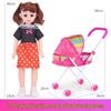 Set Passeggino per Bambole e Giocattoli Transfrontaliero per Bambine - Regalo di Compleanno Perfetto