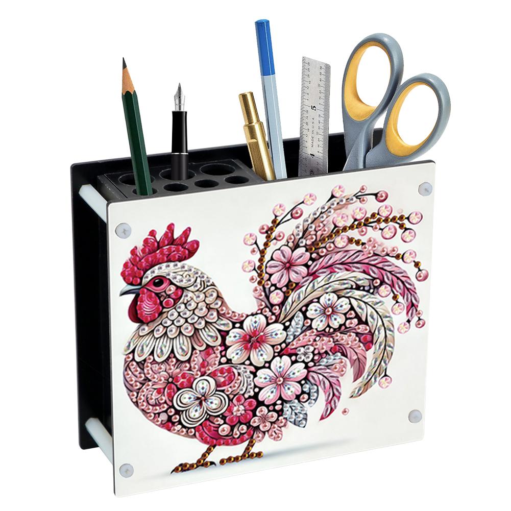 DIY Diamond Painting Kit Special Shape Diamond Pen Container Office Supplies Storage Box Rhinestone Art Desk Organizer for Desk