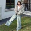 Damen Langarm Kapuzenjacke Mit Abnehmbarem Kunstpelzkragen Lockerer Sitz Winter Gefütterter Mantel Oberbekleidung