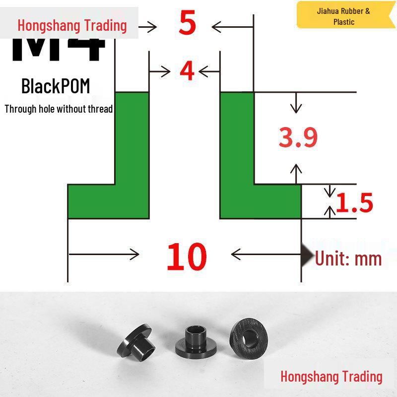 Step T-Shaped Nylon Insulating Bushing Washer, M3-M35 Thread Protection Spacer