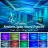 LED Galaxy Starry Sky Projector Stage Light USB Plug 7 Colors Rotating Lights For Room Decor Water Christmas Light Projector