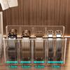 Acrylic Belt Storage Box with Removable Mesh Partition Display Box Waist Tie Scarf Organizer
