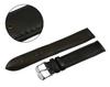Pacific 20 Mm XL W44l Smooth Black Strap, Black Stitching