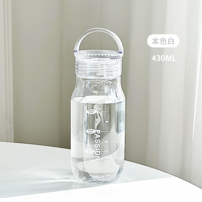 Water cup portable high temperature resistant handle plastic cup 400ml