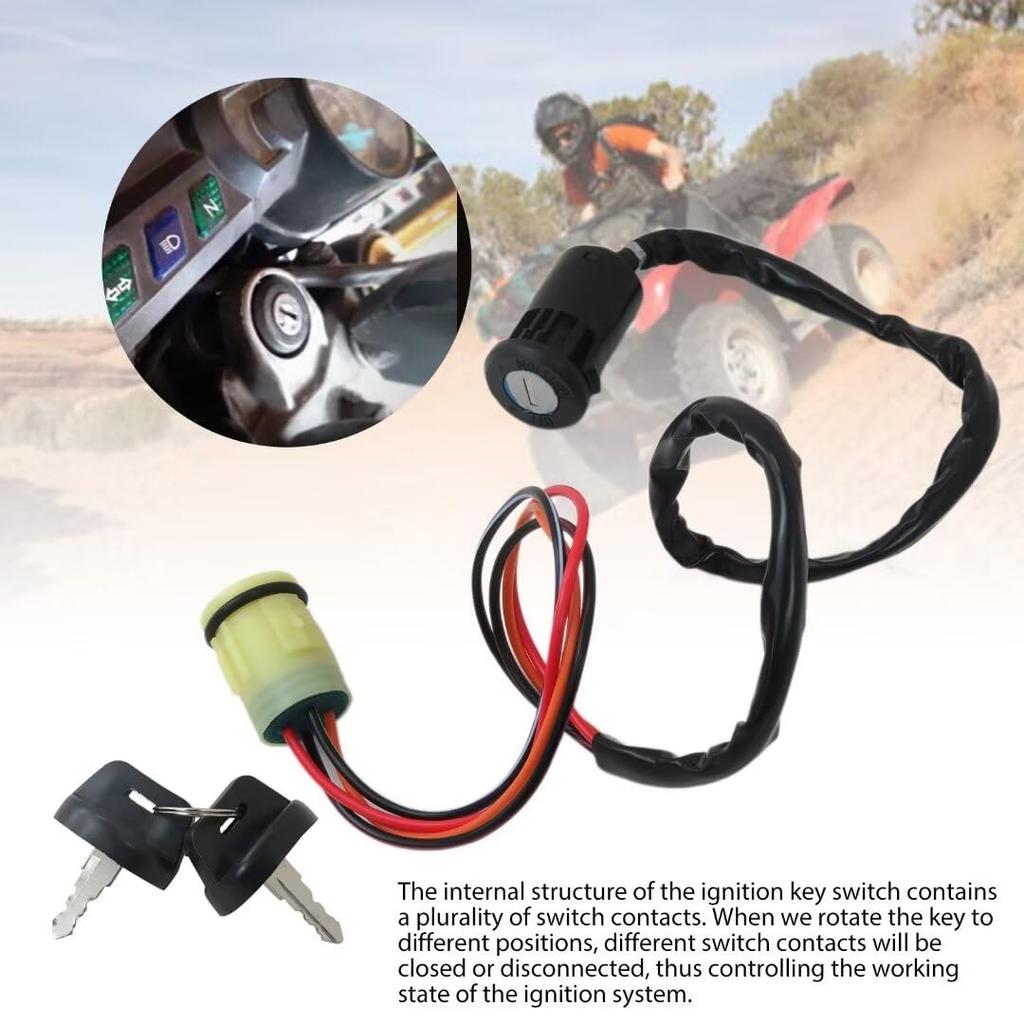 NEW! Ignition Key Switch Fits HONDA TRX400FA TRX-400FA TRX 400 FA RANCHER AT 2004-2007 ATV