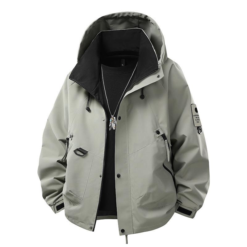 Outdoor Jacket Men's Spring and Autumn Sports Casual Jacket Waterproof Windproof Mountaineering Suit Trendy Men's Jacket