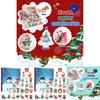 Christmas Party Pvc 3d Hanging Decorations For Advent Calendar And Holiday Festivities