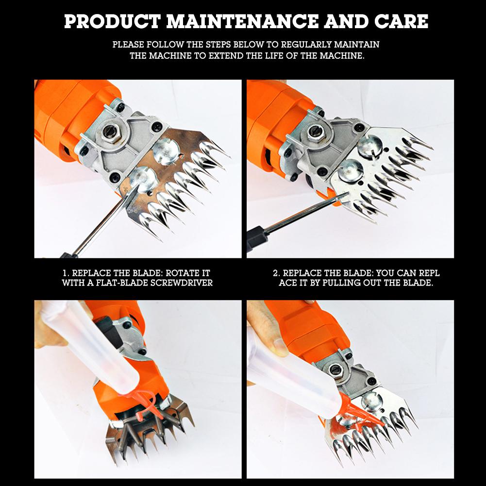 Shearing Cutting Blade Sheep Shear Part Stainless Steel Sheep Clippers Blade High Hardness Cutting Shearing Cutter Replacement