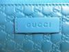 Authentic GUCCI Micro Guccissima Turquoise Leather Round Zip Long Wallet #a349  Refurbished