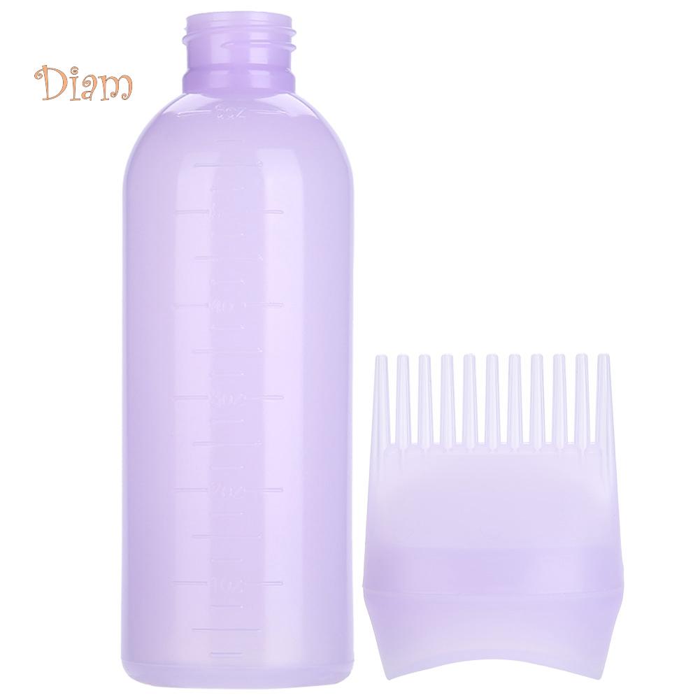 NO.INS Salon Mytí vlasů Barvení Láhev s barvivem Aplikátor Hřeben Dávkovací štětec masáž hřebenem na vlasy