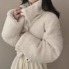 Double-sided lamb wool cotton clothes women's short lapel jacket imitation loose long-sleeved bread clothes with cotton-padded clothes for winter