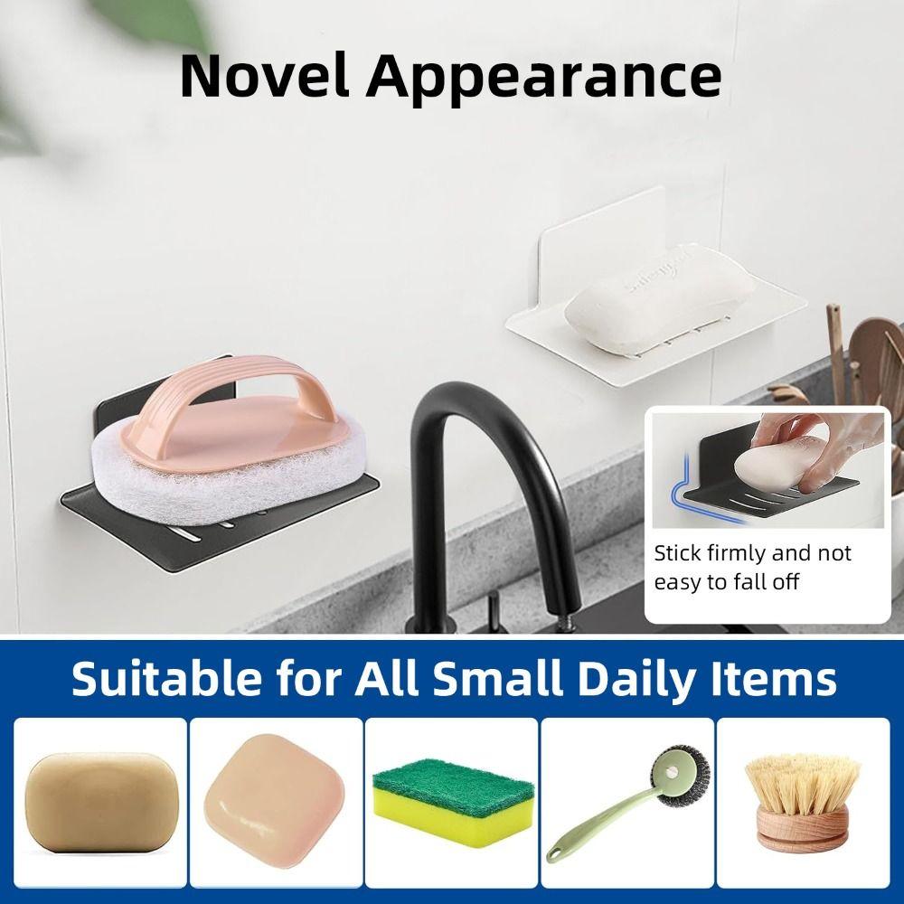 Wall Mounted Soap Dish Holder Space Aluminum Shower Soap Saver Heavy Duty Soap Tray for Bathroom