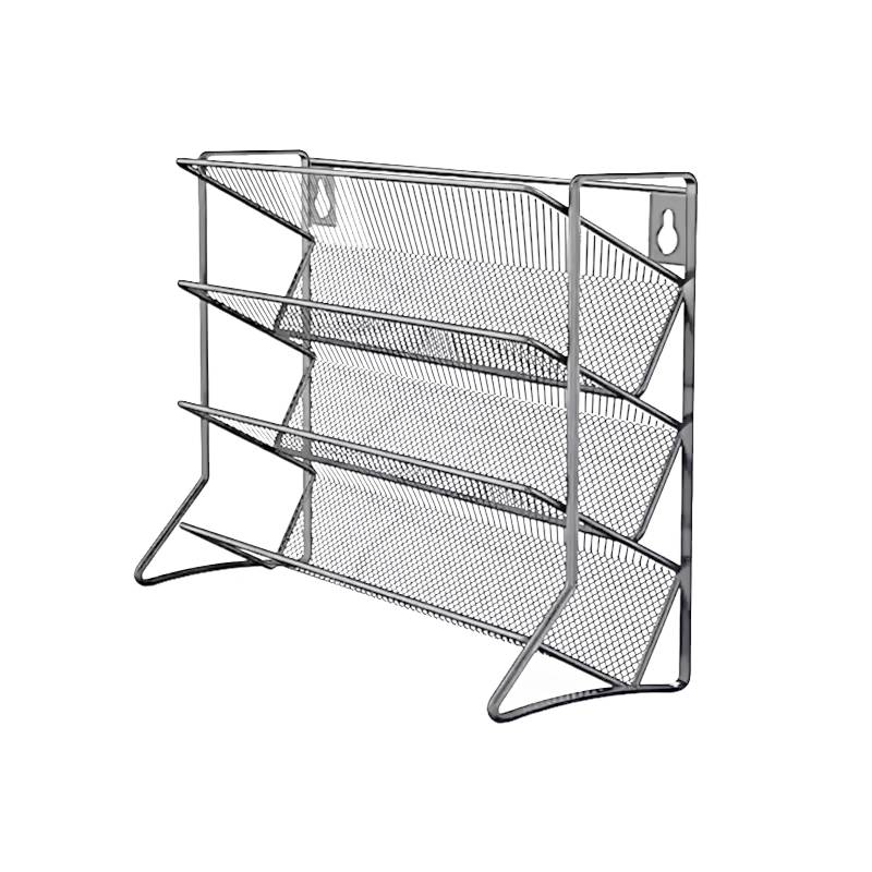 

4 Tier Container Holder Wall Mounted Cupboard Storage Shelf Carbon Steel Jar Rack Spice Seasoning Organizer for Home Kitchen серебряный