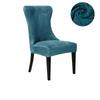 1/6PC Soft Velvet Dining Chair Cover Elastic High Back Armless Chair Cover Dustproof Solid Color Seat Slipcover for Hotel Party