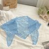 Summer Lace Triangular Scarf Sweet Leaf Scarf for Women Travel Photography Headscarf