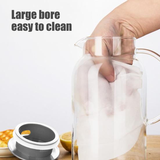 Carafă de sticlă cu capac din oțel inoxidabil Rezistentă la căldură Fierbător rece Capacitate mare Carafă de apă pentru băuturi calde și reci Fără BPA Carafă pentru ceai cu gheață