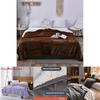 Coral Fleece Double Layer Blanket With Thick Plush Fabric For Winter Home Decor