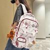 Schoolbag Cartoon High Value Backpack Large Capacity Japanese Harajuku Student School Bag Strawberry Bear Printed Backpack