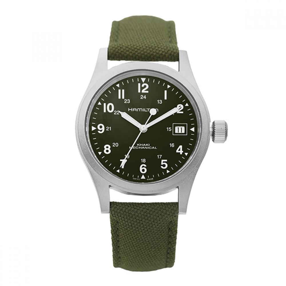 

Чоловічий годинник Hamilton H69439363 Khaki Field Mechanical S Nato H69439363