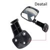 Black Rear Tailgate Door Mirror Assembly Car Exterior Parts RHD Drivers For Toyota Hiace H200