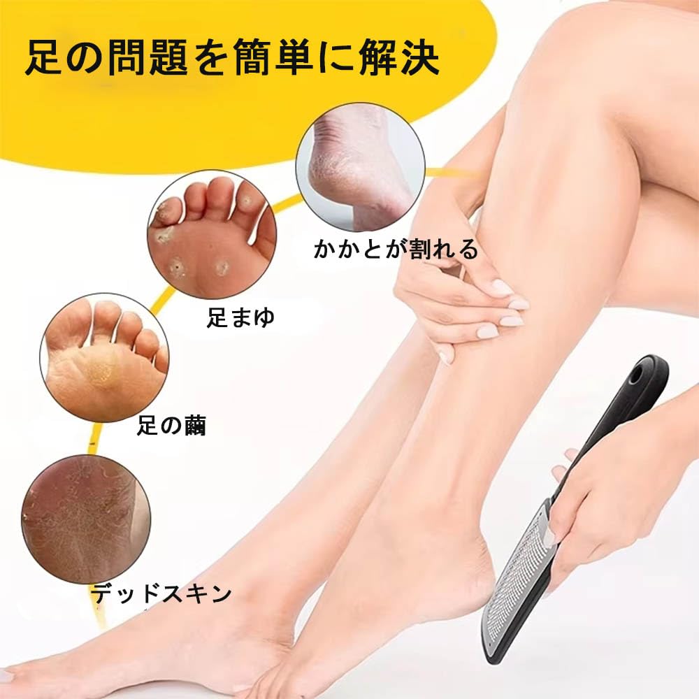 ZJYCLY Heel Callus Heel Foot Micro for Dry and Wet Cleans Black Remover, File, File, Cutter, Feet, Heels,