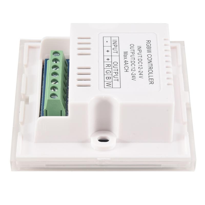 

AD23-DC12V-24V RGB / RGBW Wall Mounted Touch Panel Controller Glass Panel Dimmer Switch Controller For LED Strips Lamp белый