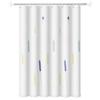 Whimsical Cartoon Print Bath Curtain Set - Durable Polyester Material