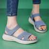 Sandalias Deportivas Casuales de Suela Gruesa para Mujer Zapato de Playa Sencillo y Ligero Estilo Deportivo Zapatos para Playa de Vacaciones para Mujer