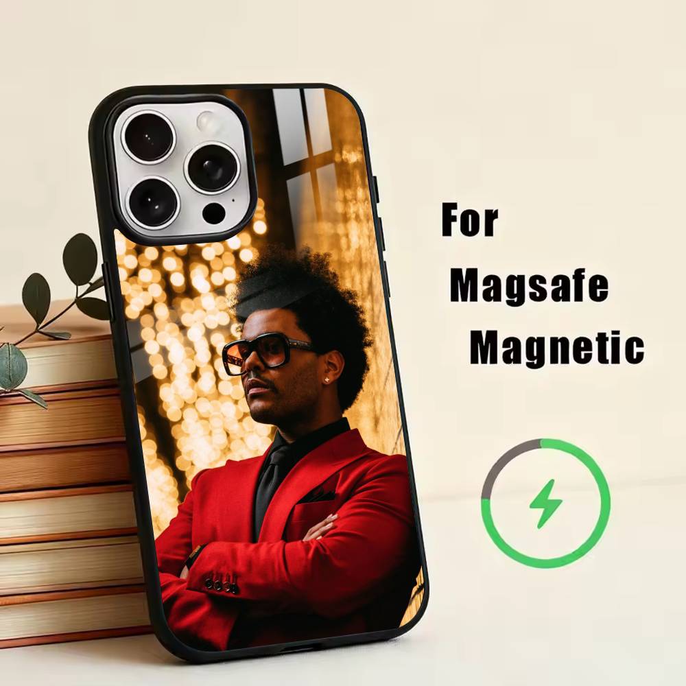

T-The Weeknd Phone Case For iPhone17,16,15,14,13,12,11 Plus,Pro Magnetic with Magsafe Wireless Charging iPhone17